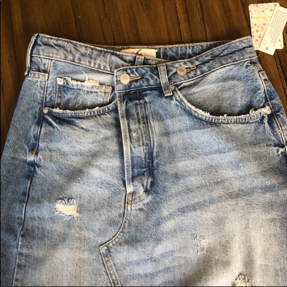 CYBER MONDAY! We The Free reworked denim skirt - Picture 5 of 8